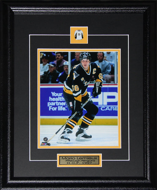 Mario Lemieux Pittsburgh Penguins 8x10 Hockey Memorabilia Collector Frame