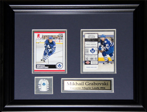 Mikhail Grabovski Toronto Maple Leafs 2 Card Hockey Collector Frame