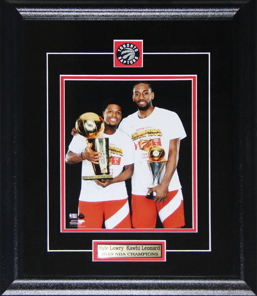 Kawhi Leonard & Kyle Lowry Toronto Raptors 2019 Finals Championship 8x10 Memorabilia Collector Frame