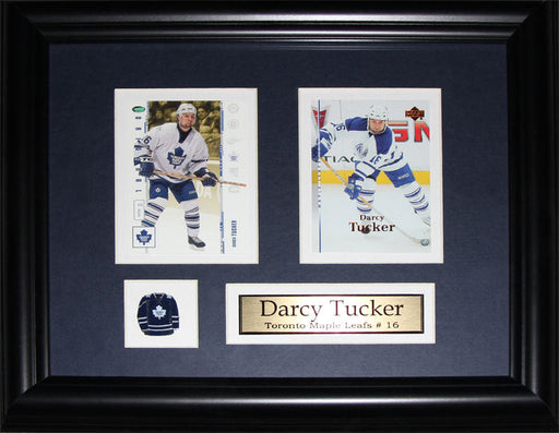 Darcy Tucker Toronto Maple Leafs 2 Card Hockey Memorabilia Collector Frame