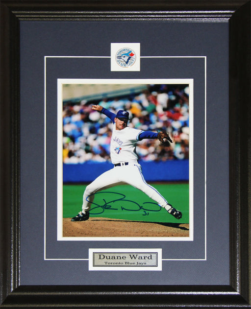 Duane Ward Toronto Blue Jays Signed 8x10 Baseball Collector Frame