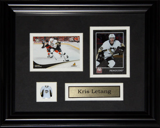 Kris Letang Pittsburgh Penguins 2 Card Hockey Memorabilia Collector Frame