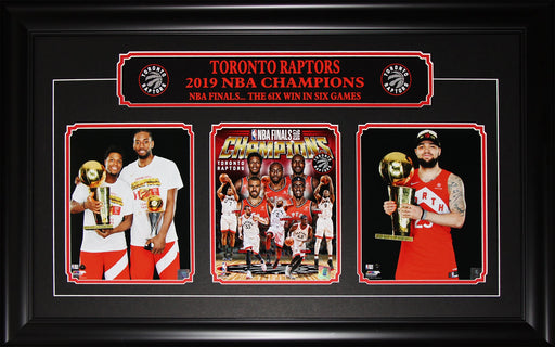 Kawhi Leonard Kyle Lowry & Fred Van Fleet 2019 Toronto Raptors Champions 3 Photograph Frame