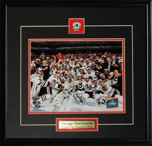 Chicago Blackhawks 2010 Stanley Cup 8x10 Hockey Memorabilia Collector Frame