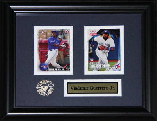 Vladimir Guerrero Jr. Toronto Blue Jays Baseball Memorabilia 2 Card Frame