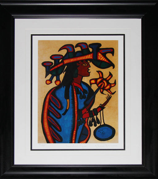 Ancestral Figure Limited Edition /99 Native Indian Heritage Art Print by Norval Morrisseau