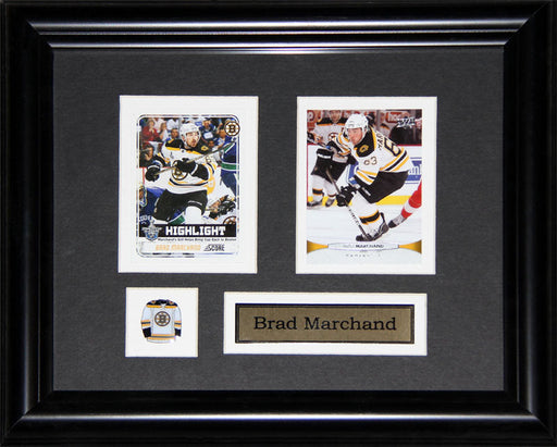 Brad Marchand Boston Bruins 2 Card Hockey Memorabilia Collector Frame