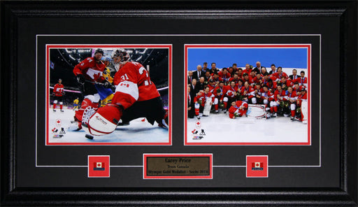 Carey Price 2014 Team Canada Sochi Winter Olympics 2 Photo Collector Frame