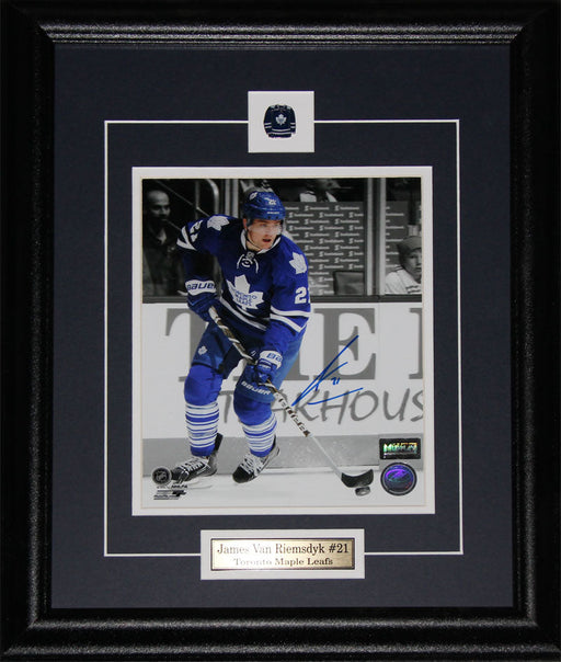 James Van Riemsdyk Toronto Maple Leafs Signed 8x10 Hockey Collector Frame