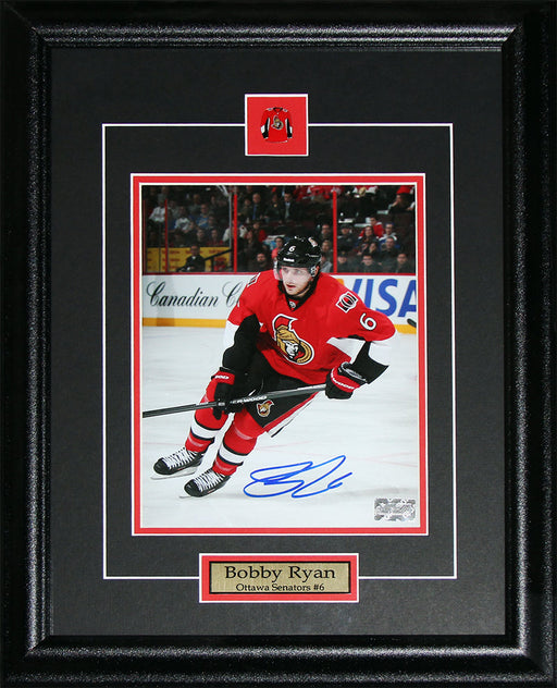 Bobby Ryan Ottawa Senators Signed 8x10 Hockey Memorabilia Collector Frame