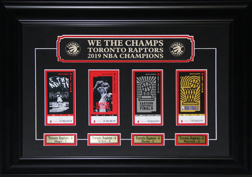 Toronto Raptors Playoffs Championship Finals Sports Memorabilia Collector Replica Tickets Frame