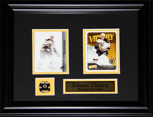 Zdeno Chara Boston Bruins 2 Card Hockey Memorabilia Collector Frame