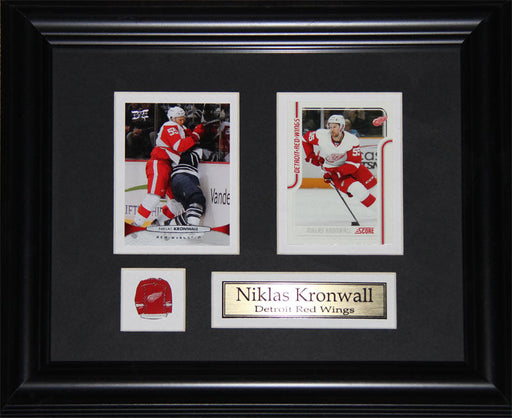 Niklas Kronwall Detroit Red Wings 2 Card Hockey Memorabilia Collector Frame