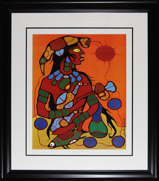 Man Changing Into Thunderbird #1 Limited Edition /950 Native Indian Heritage Art Print by Norval Morrisseau