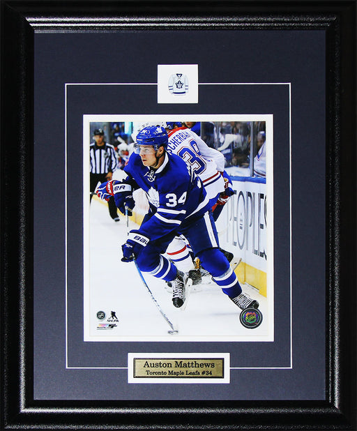 Auston Matthews Toronto Maple Leafs 8x10 Hockey Memorabilia Collector Frame